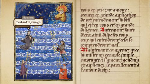 A medieval manuscript from Pentiment