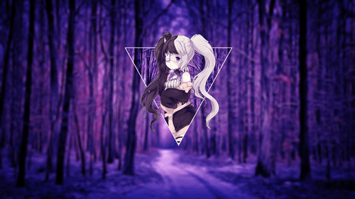 1920x1080 Dark Purple Anime Aesthetic Desktop on WallpaperBat