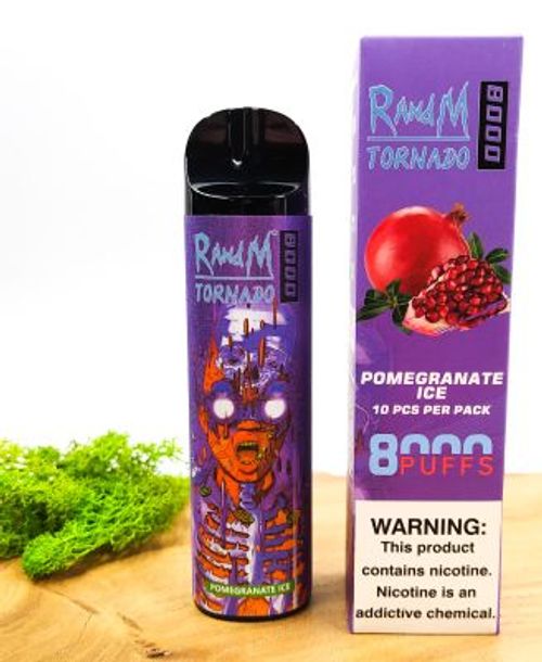 RandM Tornado 8000 Pomegranate Ice 5% Одноразовая электронная сигарета