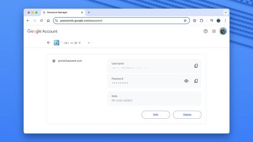 password manager settings
