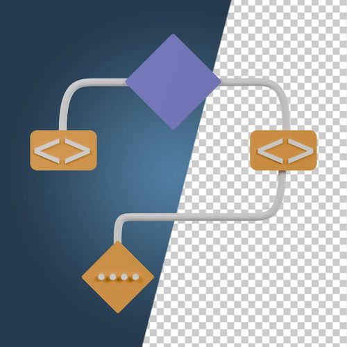 PSD coding and programming 3d icons render clipart