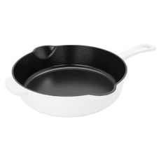 STAUB Cast Iron 8.5-inch Traditional Deep Skillet - White