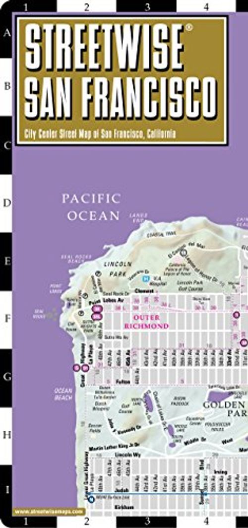 Streetwise San Francisco Map - Laminated City Center Street Map of San Francisco, California - Folding pocket size travel map with BART map, MUNI lines, bus routes