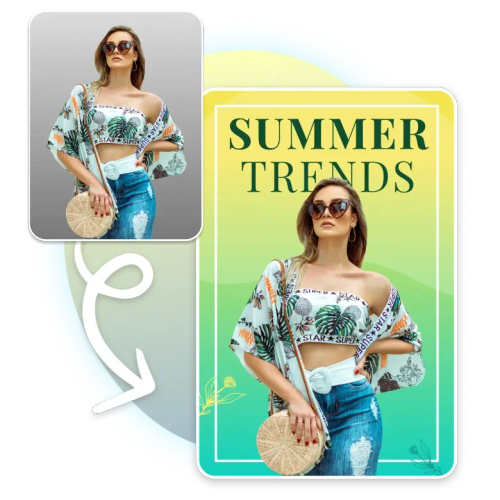 Clothing ads created on LightX showcasing AI female clothing models for advertising clothes.