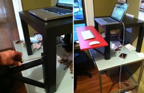 ikea diy standing desk