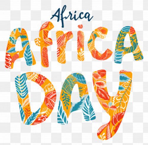 Africa Day - Africa Day Colorful Text Design PNG
