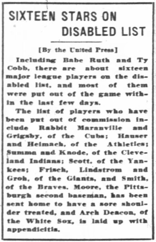 Injured list - Wikipedia