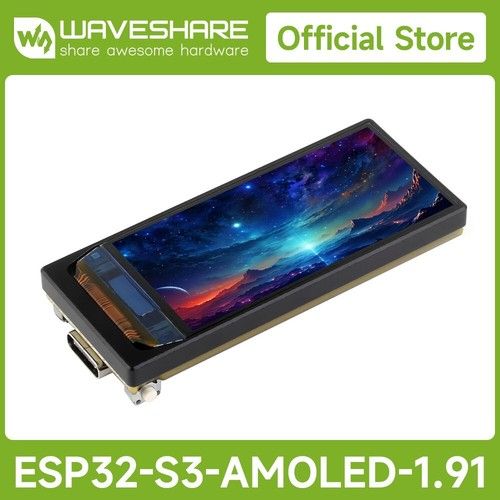 Waveshare ESP32-S3 1.91inch AMOLED Display Development Board ESP32 With Display - Picture 1 of 12