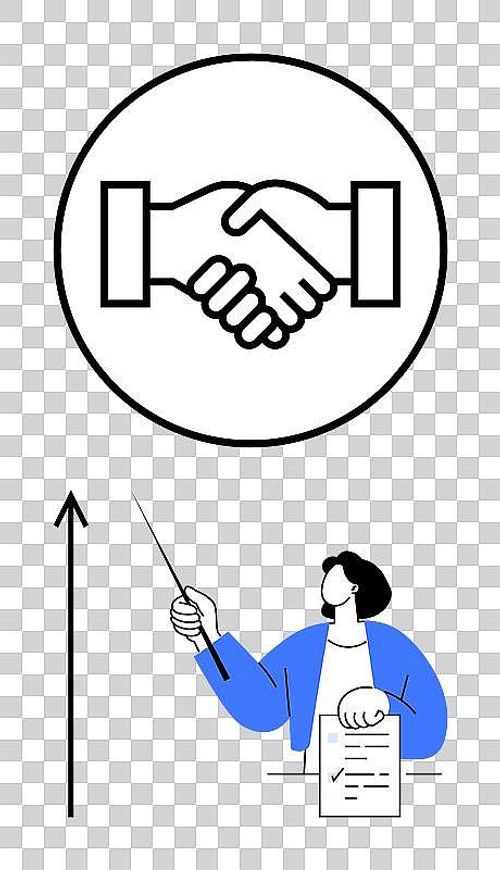 通过合作实现商业增长与成功图片下载