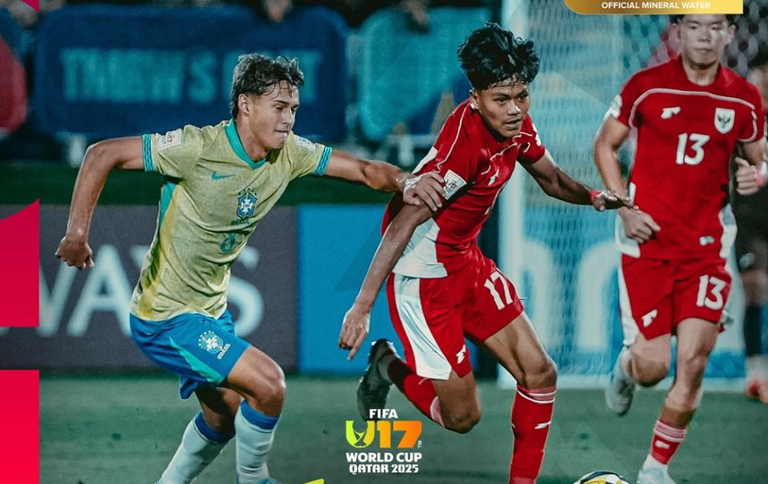 Timnas Indonesia U-17 Takluk 0–4 dari Brasil, Kans Lolos ke 32 Besar Menipis