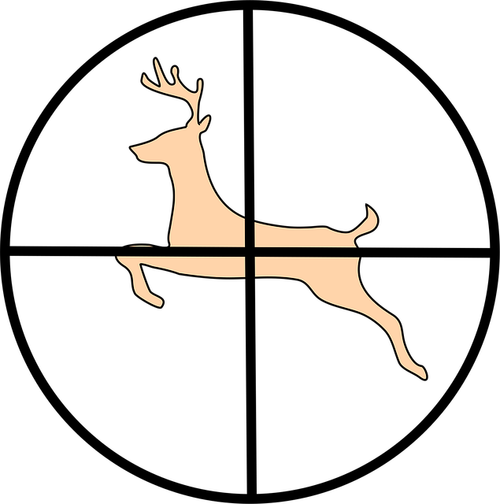 Fadenkreuz, Jagd, Hirsch, Natur, Tier