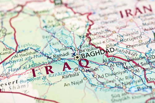 map of iraq - iraq-iran-map stock pictures, royalty-free photos & images