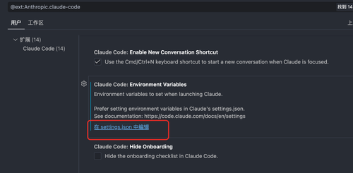打开 settings.json