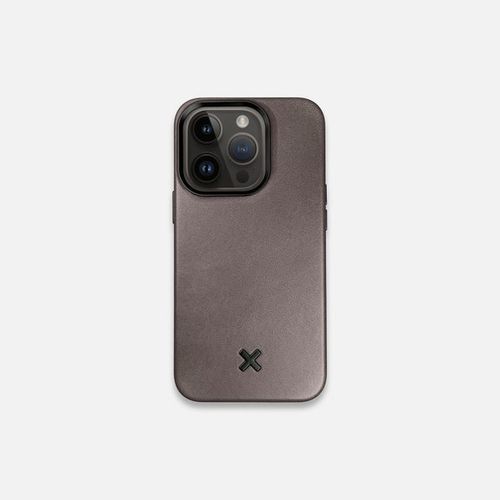 Full Slate Grey Leather - MagSafe iPhone Case - iPhone 14/Pro/Max/Plus, iPhone 13/Pro/Max/Mini - Made in Canada by Keyway Designs