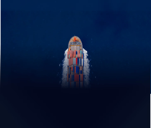 Container ship shipping products from Tesla Motors Inc. and Apple Inc.