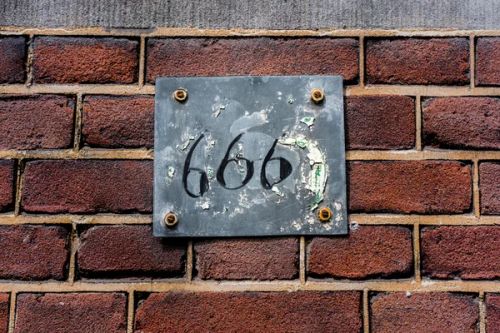 House number 666 — Stock Photo, Image