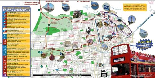 San Francisco tourist map