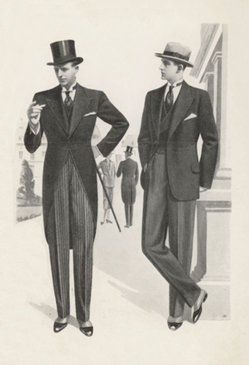 Men's fashion, 1930s (litho)