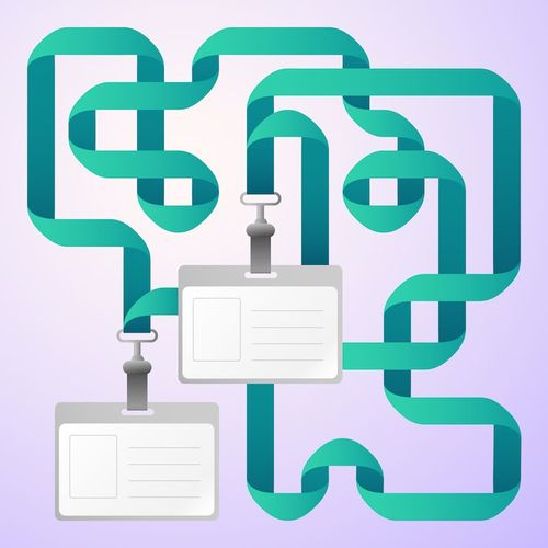 Free Vector identification cards illustration