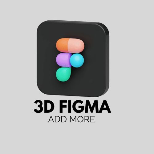 3D FIGMA LOGO Логотип template