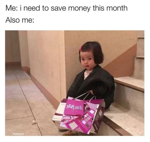 More Money Memes, Relatable Memes About Money, Girl Counting Money Meme, I Need To Save Money Meme, Girl Money Meme, Money Meme, Makeup Memes, Real Memes, Perfect Eyeliner