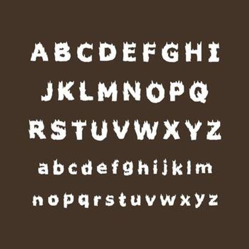 Modern Flame or Fire Alphabet Font A to Z vector