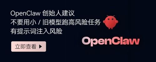 OpenClaw 创始人建议：不要用小模型 / 旧模型跑高风险任务，有提示词注入风险