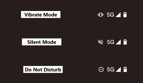 Different Modes on Android Status Bar