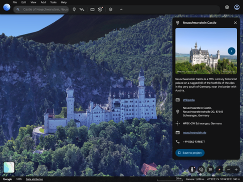 Google Earth screenshots