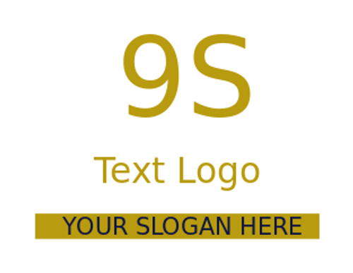 make a text logo on gold strip