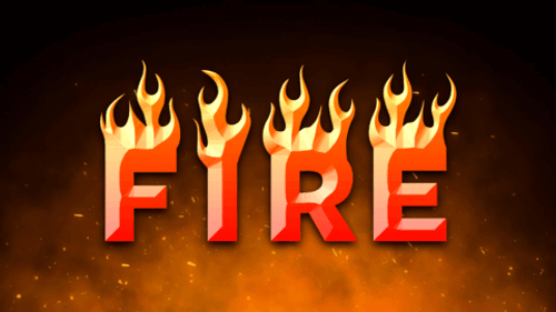 Fire Font Style