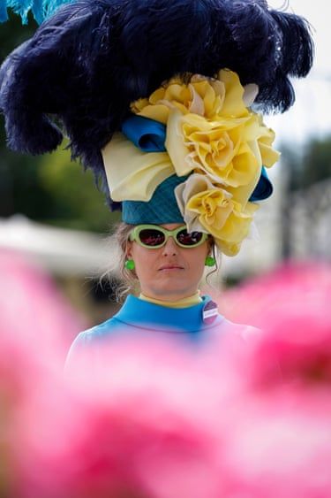 Big hat during day one of the 2025 Royal Ascot horse racing festival.