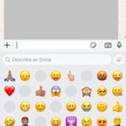 r/iphone - What’s up with my WhatsApp emoji keyboard??