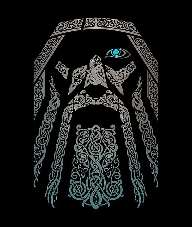 Odin, god, king of gods, mythology, norse, vector, HD phone wallpaper | Peakpx