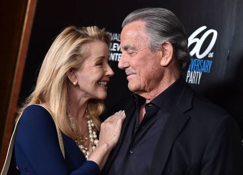 Melody Thomas Scott and Eric Braeden attend the Monte-Carlo Television Festival 60th Anniversary Reception at Sunset Tower Hotel in Los Angeles,...