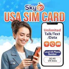 USA Prepaid SIM Card (T-Mobile Network) | Unlimited 5G/4G Internet Data in USA (Including Hawaii)|Unlimited Calls and Texts Within US | Mobile Tethering (30Day)