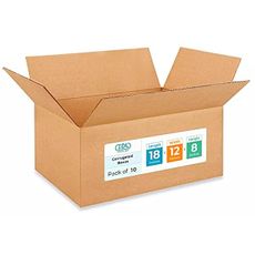 IDL Packaging - B-18128-10 Medium Corrugated Shipping Boxes 18"L x 12”W x 8"H (Pack of 10) - Prime Choice of Strong Packing Boxes for USPS, UPS, FedEx Shipping