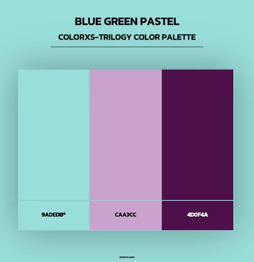 Blue Green Pastel - Colorxs Trilogy Palette