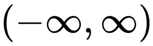 {\displaystyle (-\infty ,\infty )}