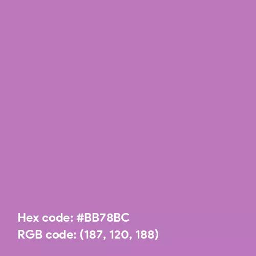 Purple Wine (Hex code: BB78BC) Color Thumbnail