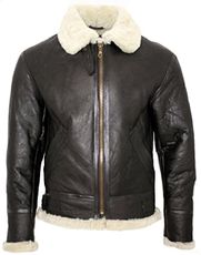 Infinity Men's Cream B3 Shearling Sheepskin World War 2 Bomber Leather Flying Aviator Jacket 2XL