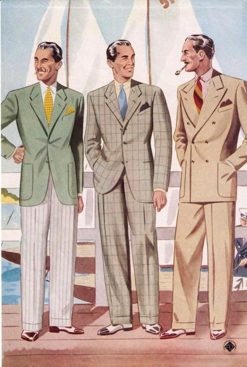Fashion 30s, 1935 Fashion Men, 1930s Men’s Fashion, 1938 Mens Fashion, Men’s 1930’s Fashion, 1920s Mens Fashion Illustration, 1940s Mens Fashion, 90s Japanese Fashion Magazine, Mens Fashion Illustration