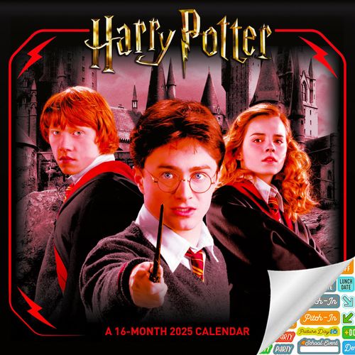 Harry Potter Calendar 2025 - Deluxe 2025 Harry Potter Wall Calendar Bundle with Over 100 Calendar Stickers (Muggle Gifts, ...