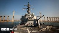 US warship shoots down drones fired from Houthi-held Yemen in Red Sea