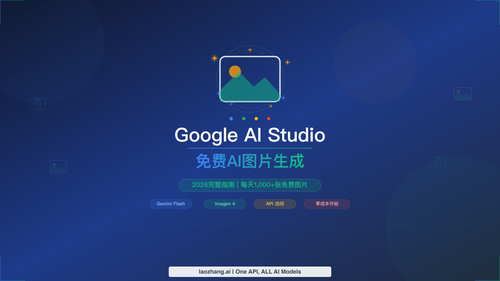 Google AI Studio 免费图片生成完全指南：每天1000+张免费AI图片（2026）