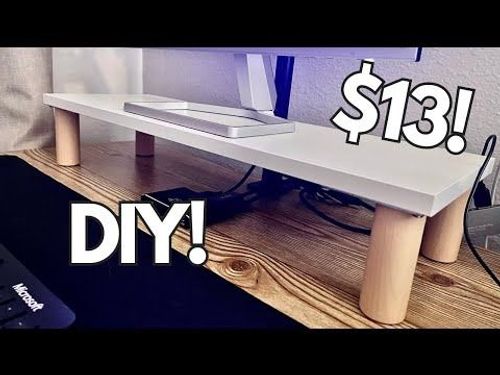 (1) DIY IKEA Monitor Stand/Riser: Upgrade Your Desk Setup on a Budget - YouTube in 2025 | Diy wood desk, Ikea diy, Monitor stand diy