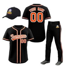 KXK Custom Baseball Jersey Uniform - Personalized Team Uniform Set with Stitched Name/Number/Logo for Men Women Youth