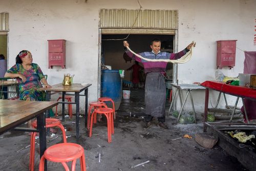 Tech innovations at Kashgar market