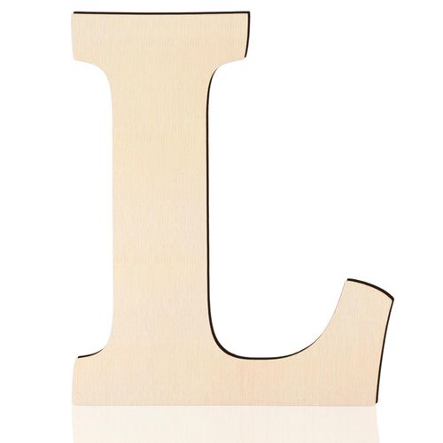 Large Wooden Letters 17 Inch, Big Wood Letters L Shape Cutouts Alphabet Unfinished Paintable Wooden Letters for Wall Decor...