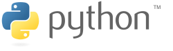Python logo and wordmark